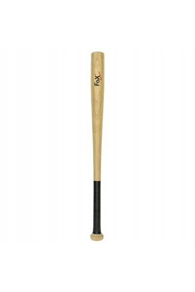 NO BRAND Bâtă de baseball din lemn de 66cm, lemn natural, mâner din cauciuc MFH
