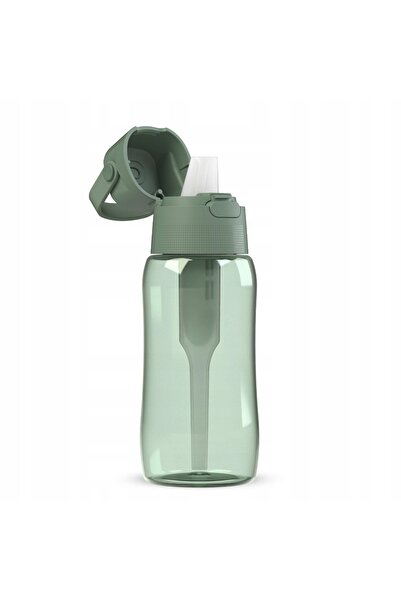 Dafi Sticlă de apă filtrată SOLID de 0,5l, de culoarea salviei, cu tub.