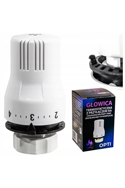 DAMIX Set de 3 piese: Cap termostatic, termostat pentru încălzitor, buton rot...