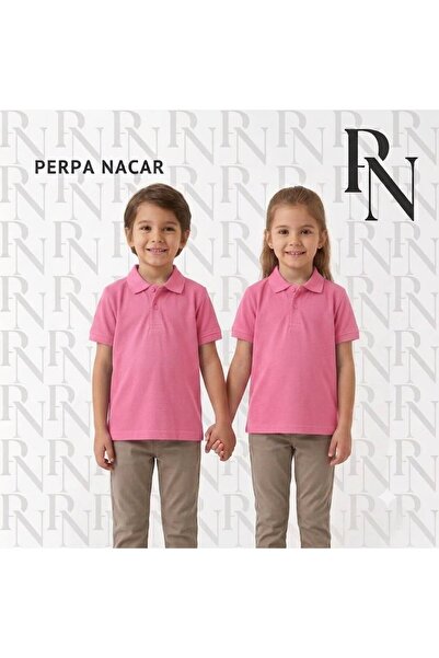 Nacar Okul Formaları Unisex Lise Boy Polo Yaka Kısa Kollu Tişört