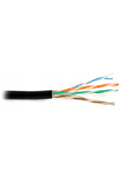 NO BRAND Cablu UTP Cat. 5e, ecranat cu gel, spiralat, de exterior, 160 Mbps