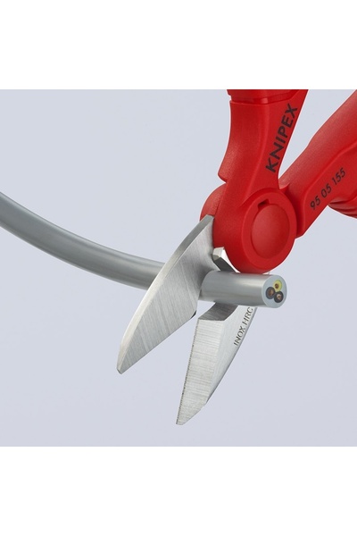 Knipex Foarfece universale de electrician cu dinți fini 9505155SB