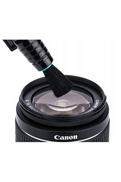 NO BRAND Kit de curățare 4 în 1: Perie optică tip stilou + 3 rezerve + Husă JJC
