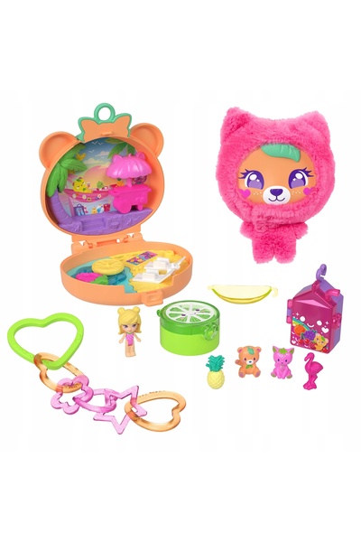 Polly Pocket LALKA MISIACZEK PLUSZACZEK set de joacă pentru copii +4 ani