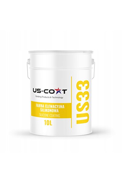 NO BRAND Vopsea pentru fațade, siliconică, galben deschis F622 UV, 10L, Produ...