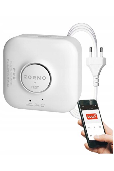 Orno Senzor de gaz natural TUYA WiFi 230V Detector de metan 5 ANI APP