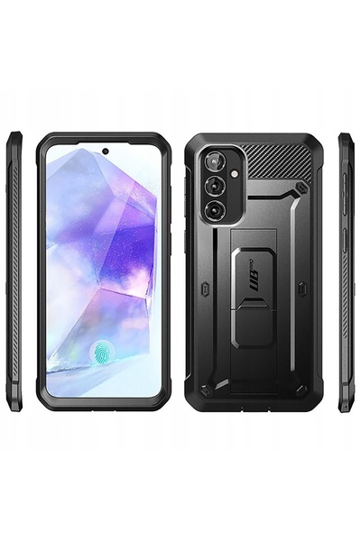 NO BRAND Husă tip armură Supcase pentru Galaxy A55 5G, husă de curea, cu suport