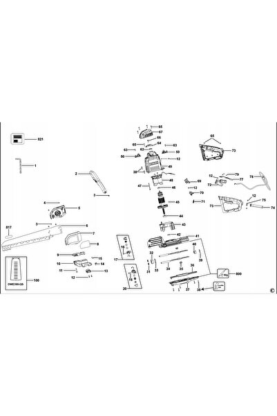 NO BRAND Suport lamă ferăstrău pentru DWE397 DWE398 DWE399 DeWALT