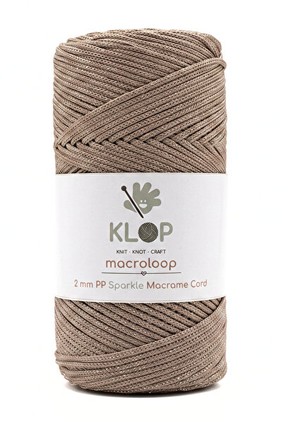KLOP 2 Mm Simli 200 Gr Polyester Makrome Ipi 2 Mm - 190 M Supla Ip ve çanta i...
