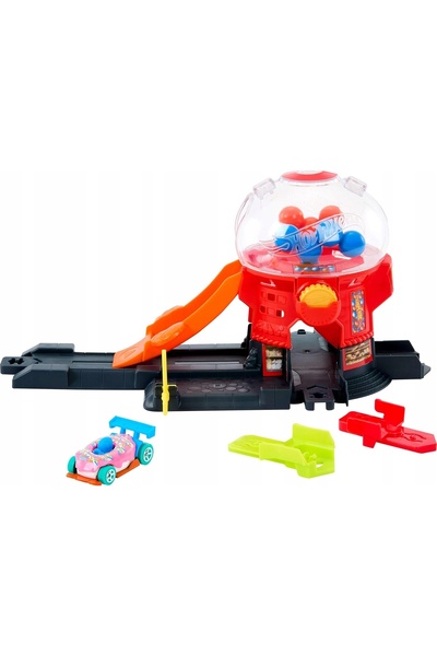 HOT WHEELS Set de joacă CITY SET: Balon din cauciuc + mașină, pentru copii de...
