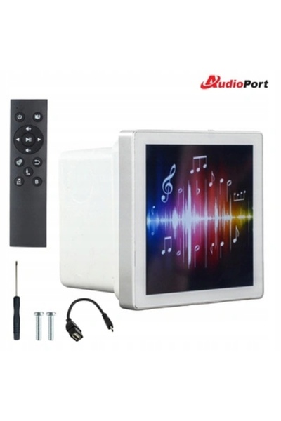 NO BRAND Amplificator Bluetooth cu radio FM, panou audio montabil pe perete p...