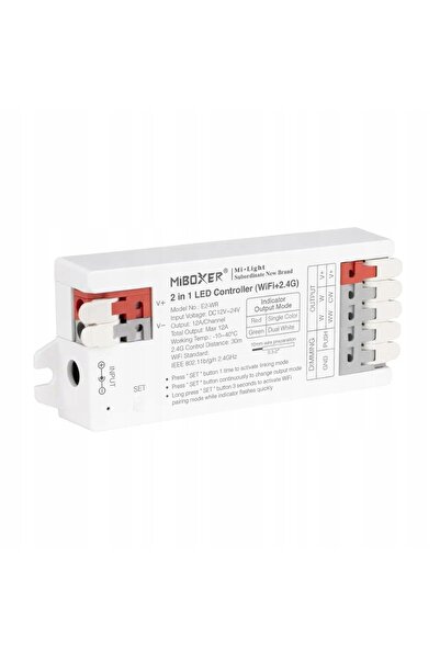 NO BRAND MIBOXER E2-WR 2IN1 TELECOMANDĂ CONECTOR RAPID BANDĂ LED MONO CCT 12V...