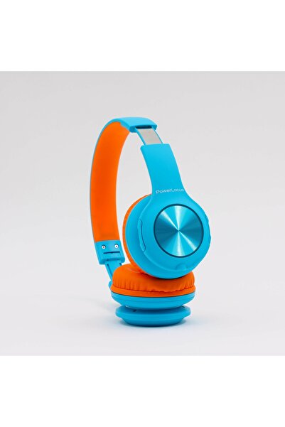 NO BRAND Căști Over-Ear POWERLOCUS Pled Albastru-Portocaliu