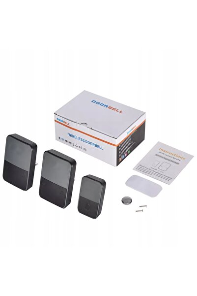 NO BRAND Sonerie wireless pentru poartă, alimentată cu baterii, impermeabilă,...