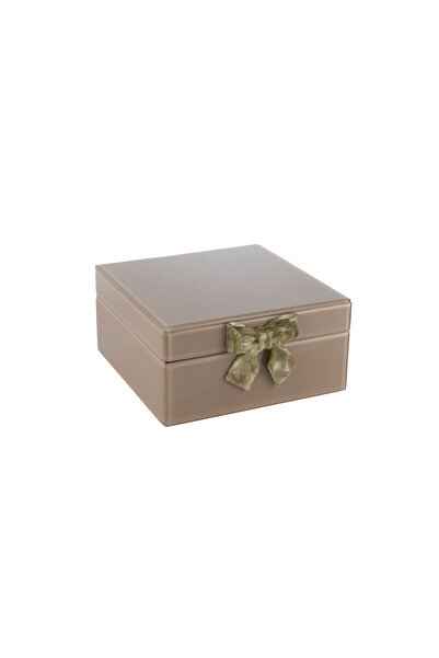 Mikasa Moor صندوق فيونك رخامي أخضر كابتشينو 23x22x11 سم