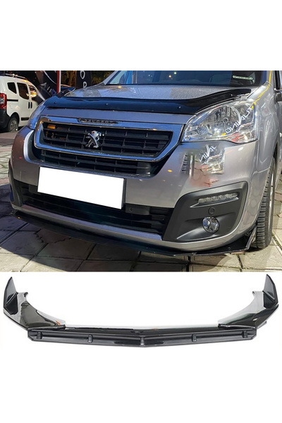 HasAkman Peugeot Partner Tepee Ön Lip Parlak Siyah 3 Prç Brabus Kırılmaya Day...