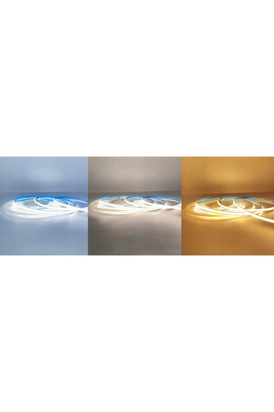 NO BRAND Bandă LED COB îngustă 5mm 24V 600 LED-uri/m 12W/m neon multicolor CC...