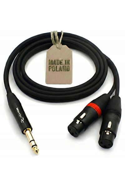 NO BRAND HEARON PRO Cablu de semnal Y Jack mare 6.3 TRS stereo - 2x XLR mamă 3m