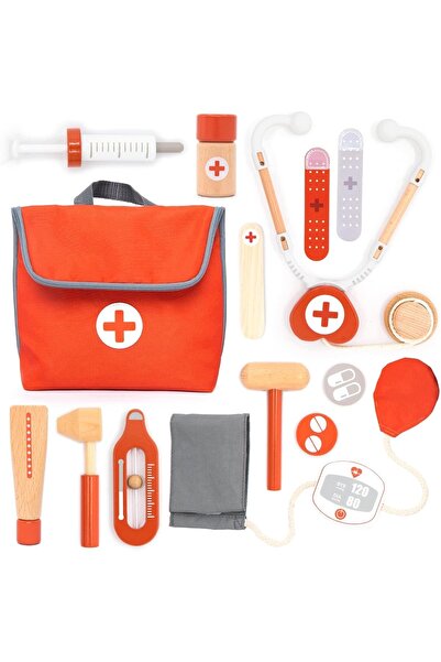 bedee Trusă medicală de doctor mic, set portabil de lux, jucărie educativă pe...