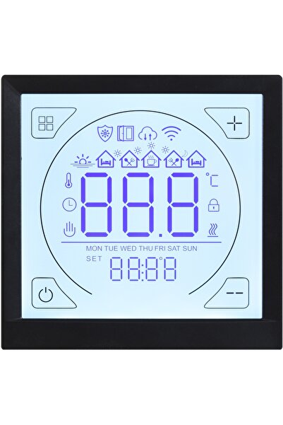 NO BRAND Termostat regulator, controler de temperatură, negru, WIFI, folii și...