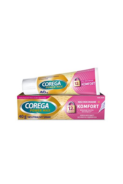 NO BRAND Set Corega Power Max Fixare + Confort Adeziv neutru pentru proteze d...
