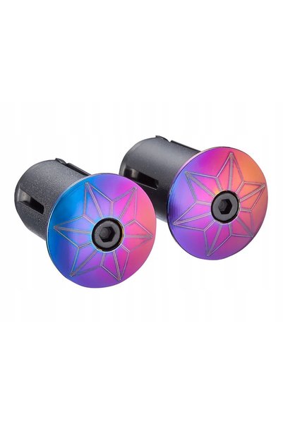 Supacaz Star Plugz Oil Slick Super Sticky Kush Star Fade Mânere pentru volan