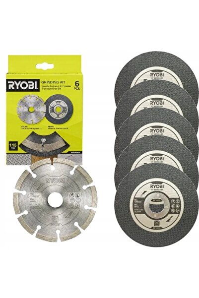Ryobi Set pentru tăiere și șlefuire 115 mm 6 bucăți RAK6AGD115