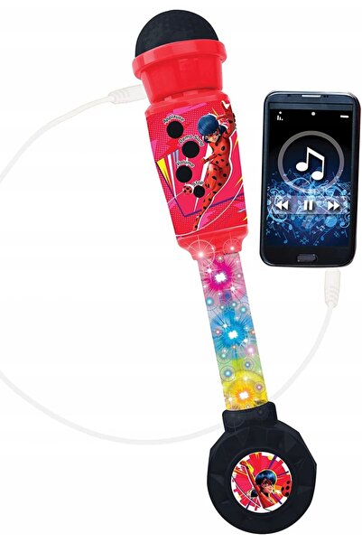 LEXIBOOK Microfon de karaoke luminos Miraculous Ladybug cu difuzor. MIC90MI
