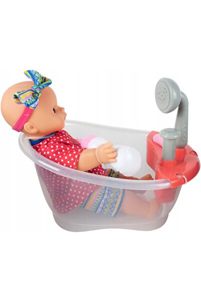 NO BRAND LALKA Laleczka BOBAS 30CM pentru hrănire, baie, duș, plutește în apă NS