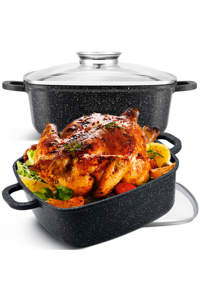 Elitehoff BRYTFANNA KAMIENNA tigaie grill antiaderentă din granit de 6,5 l