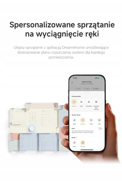 Dreame ROBOT D20 PRO PLUS PENTRU CURĂȚAREA PARDOSELOR DURE ȘI A CÂNTELEI