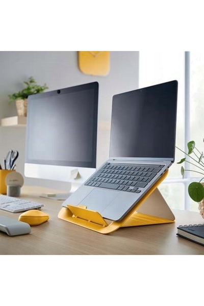 Leitz Suport ergonomic confortabil pentru laptop, galben