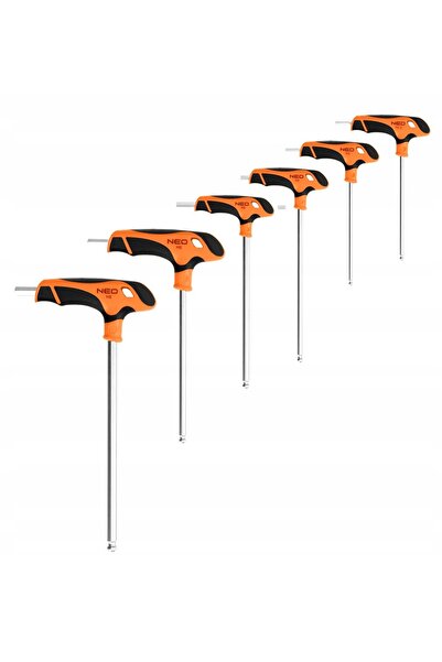 NEO Tools Set chei TORX tip T, 6 piese, pentru dulap și sertar, 84-264