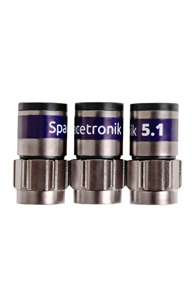 Spacetronik 50x Conector F cu auto-strângere pentru satelit RG6 5.1