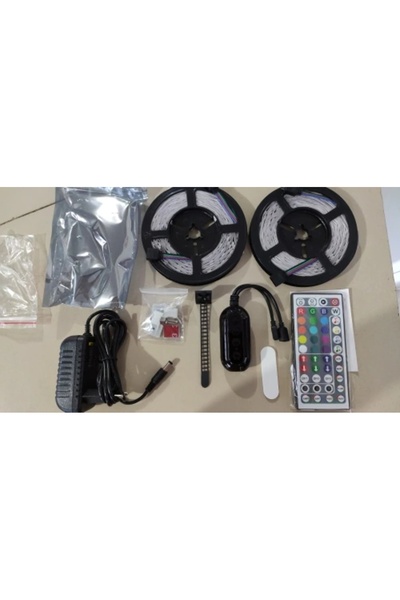 NO BRAND Bandă LED 12M RGB 5050, Control prin aplicație mobilă Bluetooth, Set...