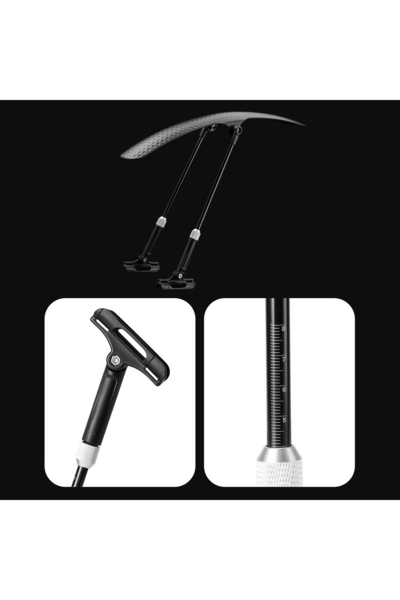 WOZINSKY Apărătoare de noroi pentru bicicletă WBR-01, reglabilă, pentru MTB, ...
