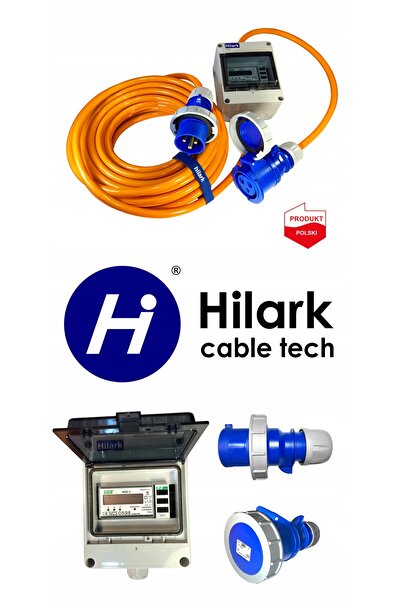 NO BRAND Cablu prelungitor pentru rulotă cu voltmetru PUR 2m H07BQ-F 5x4