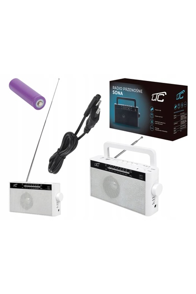 LTC Radio portabil cu baterii, Bluetooth, rețea, baterii încorporate.
