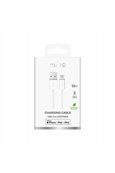 NO BRAND Cablu PURO TPE 12W USB-A la Lightning 2M pentru telefoane iPhone 13