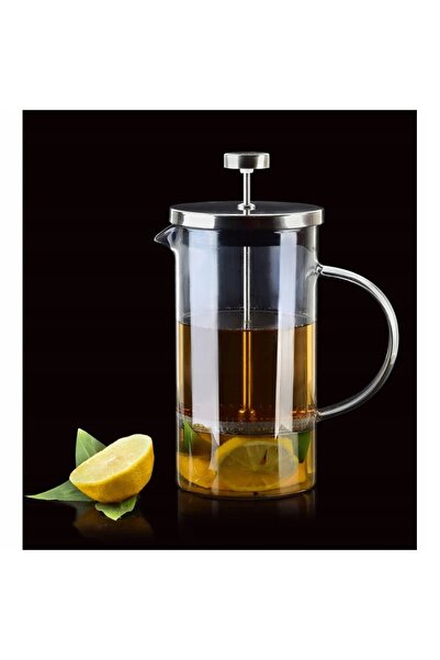 MONDEX Cafetieră tip French Press din sticlă cu piston pentru cafea și ceai, ...