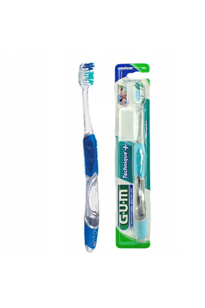 NO BRAND Periuță de dinți manuală GUM Technique+ Peri medii Compactă 5 bucăți