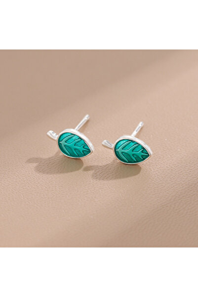 Choice Silver Beautiful Exquisite Blue Leaf New Fashion 925 Sterling Silver J...