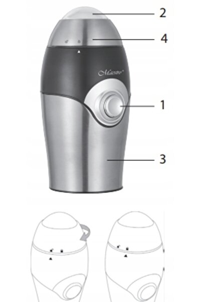 Maestro Râșniță electrică de cafea MR451 INOX 150W