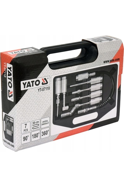 yato SET DE DUZE ACCESORII PENTRU PISTOL DE GRESAT, 7 PIESE, CUTIE YT-07110