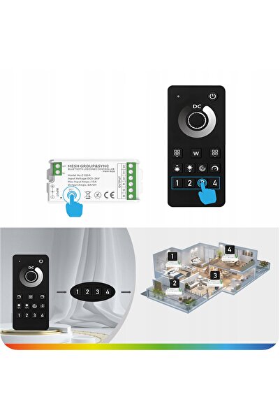NO BRAND Kit LED COB 24V 10m ALB C. 3000K PENTRU PRIZĂ WIFI ZONE PILOT