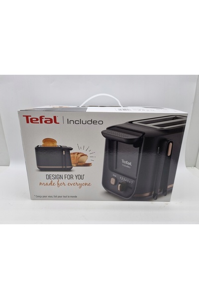 TEFAL Prăjitor de pâine Includeo TT533811, 7 trepte de prăjire, 850 W, tavă p...