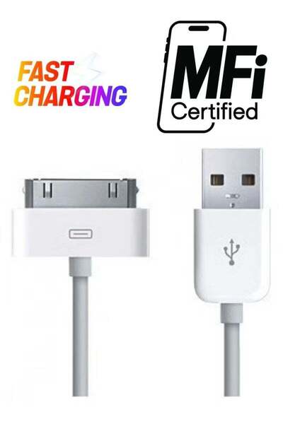 Generic USB Data Sync Charging Cable For Apple iPhone 4/4S/3G/3GS/iPod White