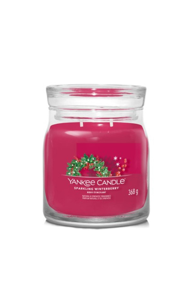 Yankee Candle Блестяща ароматна свещ  "Зимна ягода " от серия  "Сигуренатура ...