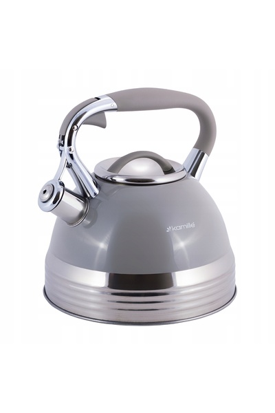 Kamille CEAȘCĂ TRADIȚIONALĂ DIN OȚEL CU FLUIER, 2 L, COMPATIBILĂ CU INDUCȚIE ...
