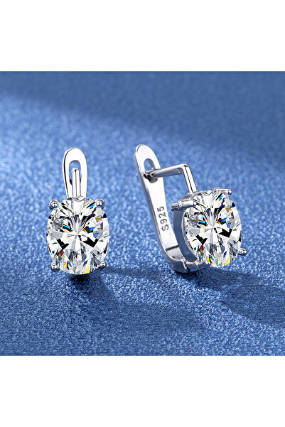Choice1 silver color 925 Sterling Silver Zirconia Crystal Earrings For Women ...